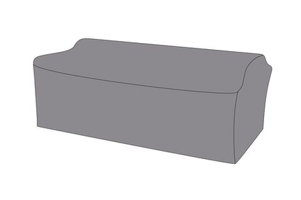 Защитный чехол на диван Капучино, трехместный 221×89×80 см, цвет серый