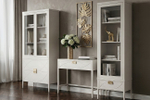 Шкаф-витрина Garda Decor 2 стеклянных фасада с Комод Garda Decorом с 2-мя ящиками