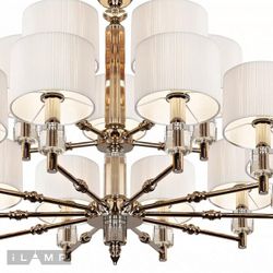 Подвесная люстра iLamp Alexa P2404-10+5 Nickel