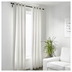 Комплект штор IKEA MERETE (МЕРЕТЕ), Белый, 145x250 см, 2 шт