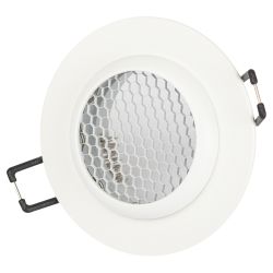 Встраиваемый светильник алюминиевый ЭРА KL109 WH MR16 GU5.3 белый матовый