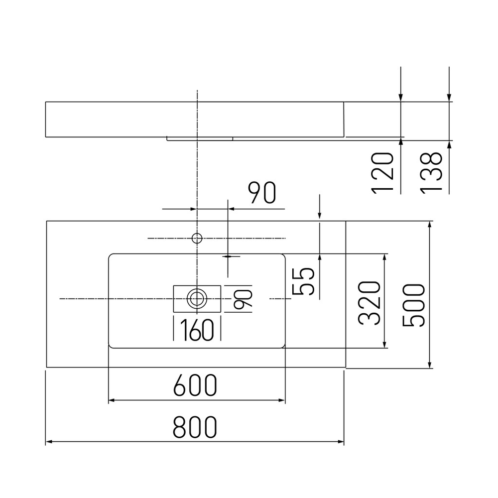 Раковина мебельная Акватон Ричмонд 80