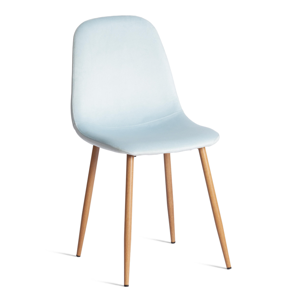 Стул BREEZE (mod. 4724) Велюр/металл , 44 х 53 х 87 см, Aquamarine (аквамарин) HLR16 / натуральный