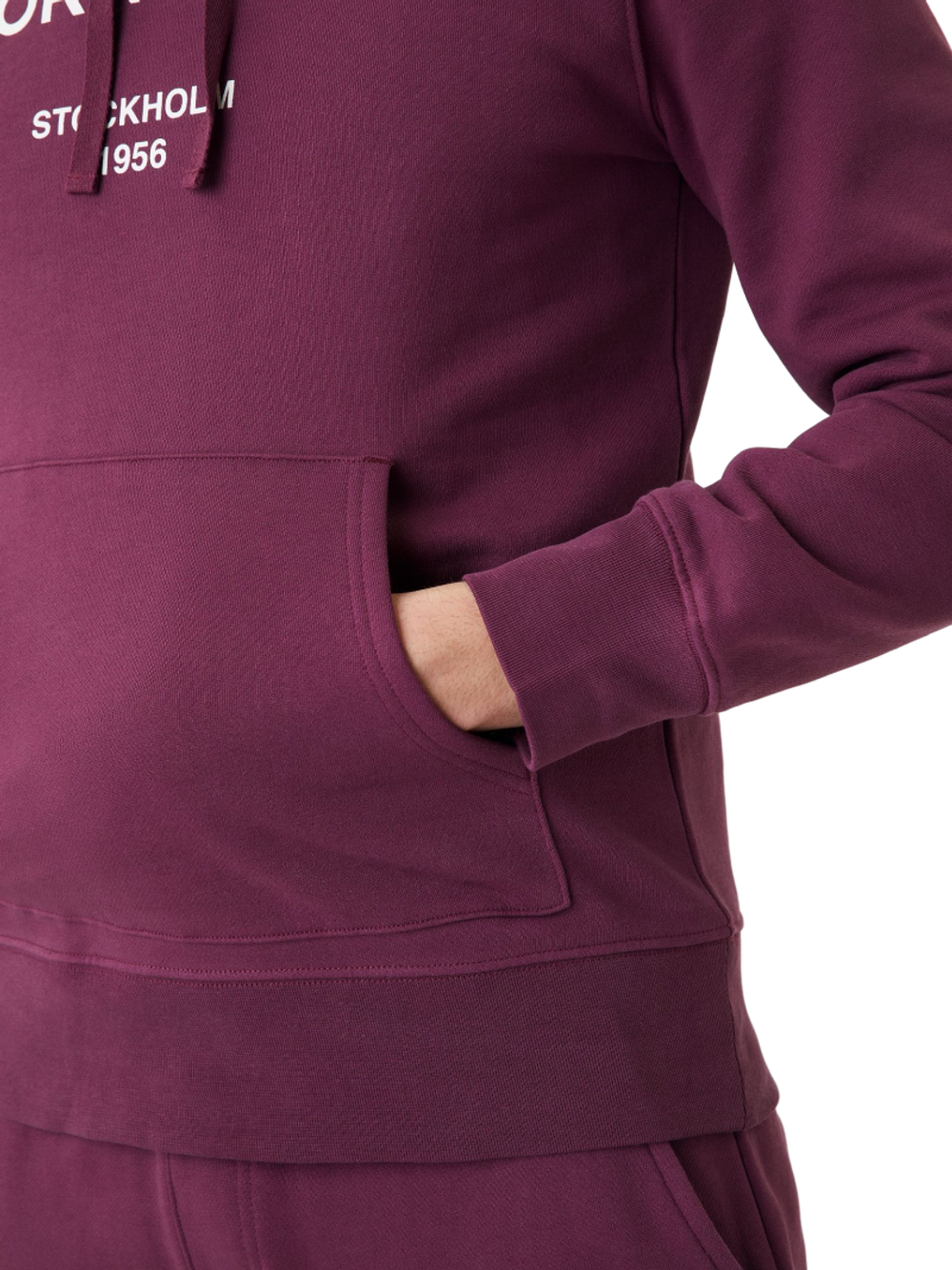 Мужская теннисная кофта Björn Borg Hoodie - Фиолетовый