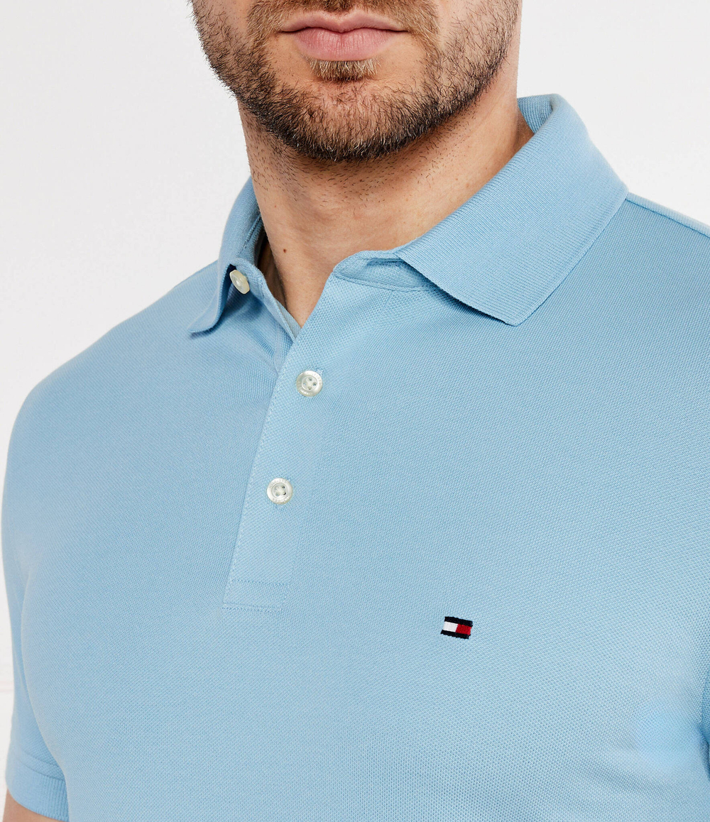 Поло 1985 Tommy Hilfiger - голубой(MW0MW17771)