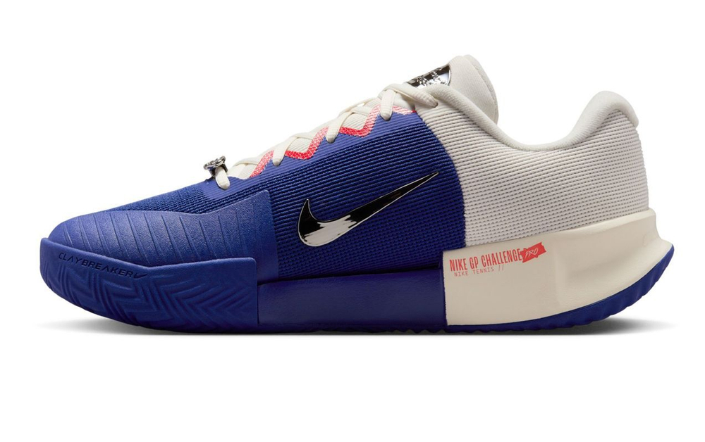 Мужские кроссовки теннисные Nike Zoom GP Challenge Pro Clay Premium - глубокая ночь/светлый малиновый/бледная слоновая кость
