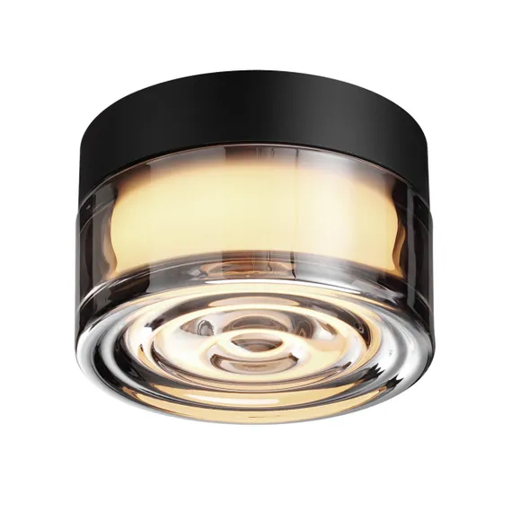 7157/6CL HIGHTECH ODL26 493 светильник черный/дымчатый/стекло/поликарбонат IP65 LED 6W 410Лм 2200/2700/3000K 120° 220-240V RONDA