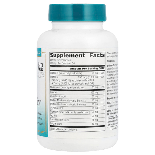 Source Naturals, Wellness D-mmunity ™, 60 вегетарианских капсул