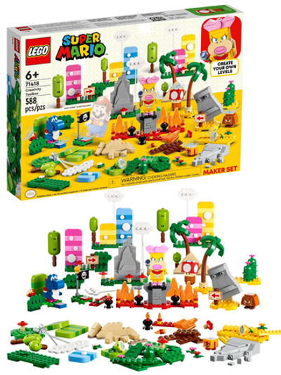 Конструктор Лего Супер Марио Набор творческого конструктора 71418 LEGO Super Creativity Toolbox Maker Set 588 деталей 6+