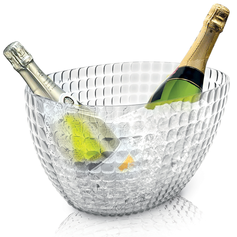 Ведерко для шампанского tiffany, 28х19х17 см, прозрачное