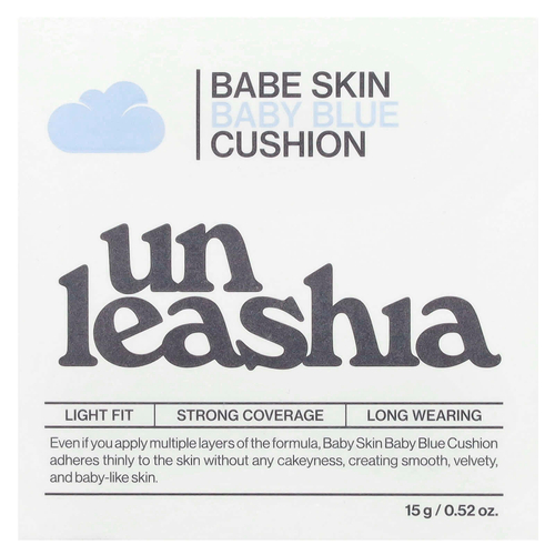 Unleashia, Babe Skin, Baby Blue Cushion, SPF 40 / PA ++, 25N Good Night, 15 г (0,52 унции)