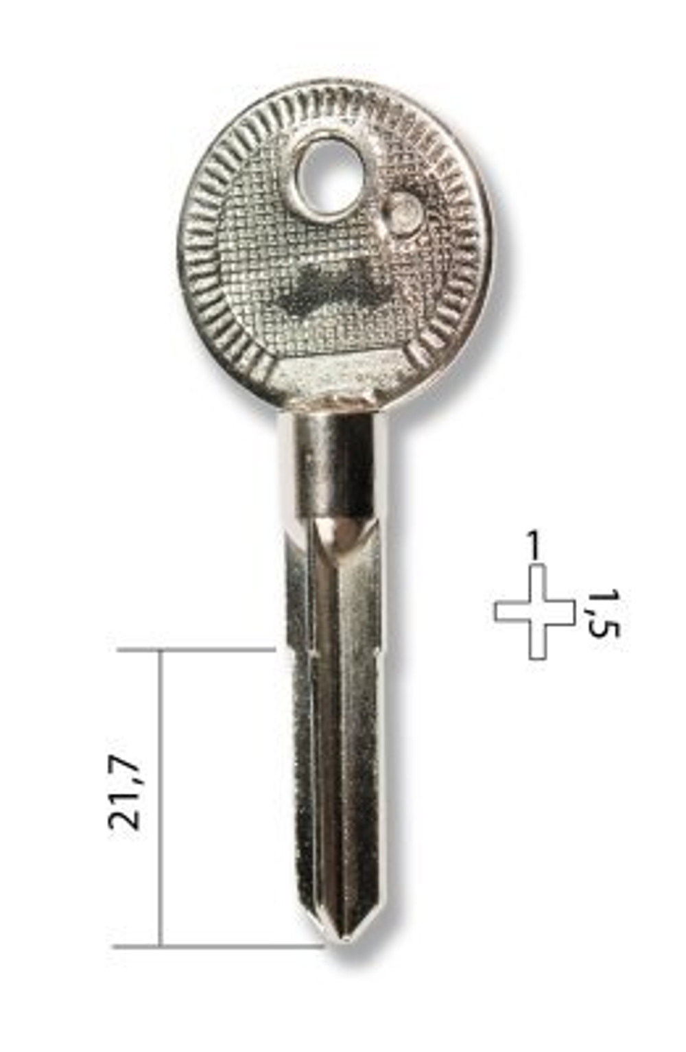 Заготовка крестового ключа 14177  KR Крест №5 Рольставни
