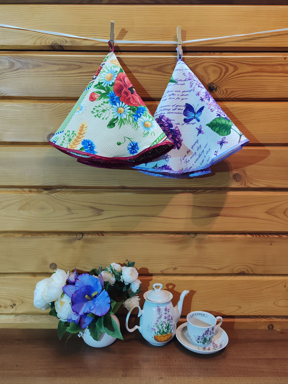 Полотенце кухонное, круглое, 2 шт, вафельное полотно