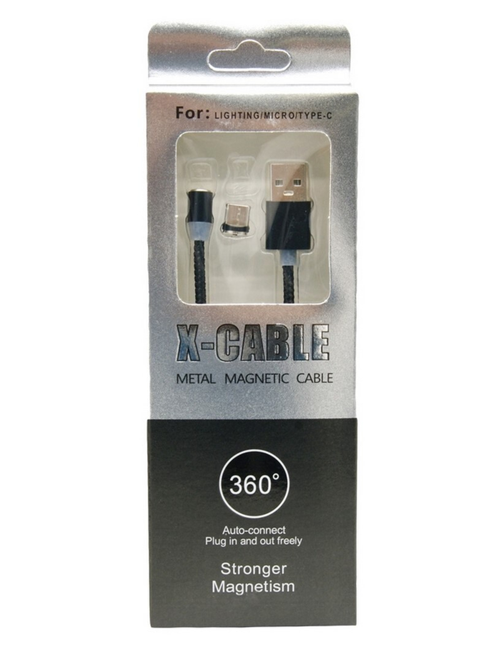 Кабель Usb - Lightning XS-025 магнитный (синий) 1м