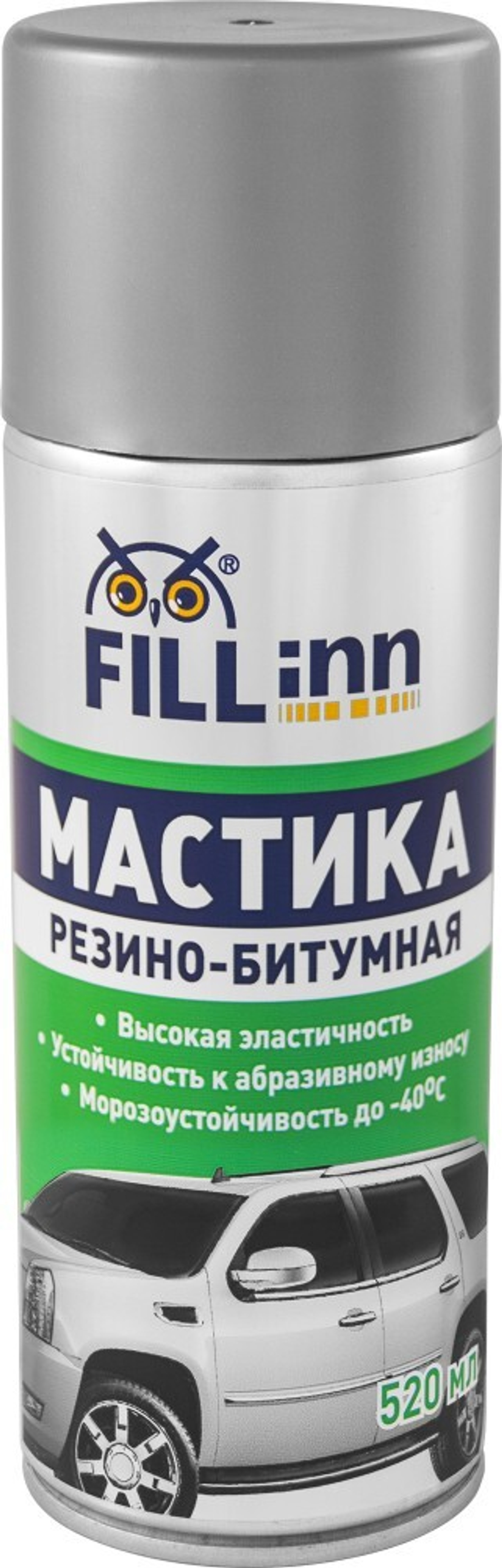 FL019 Мастика резино-битумная (аэрозоль), 520 мл