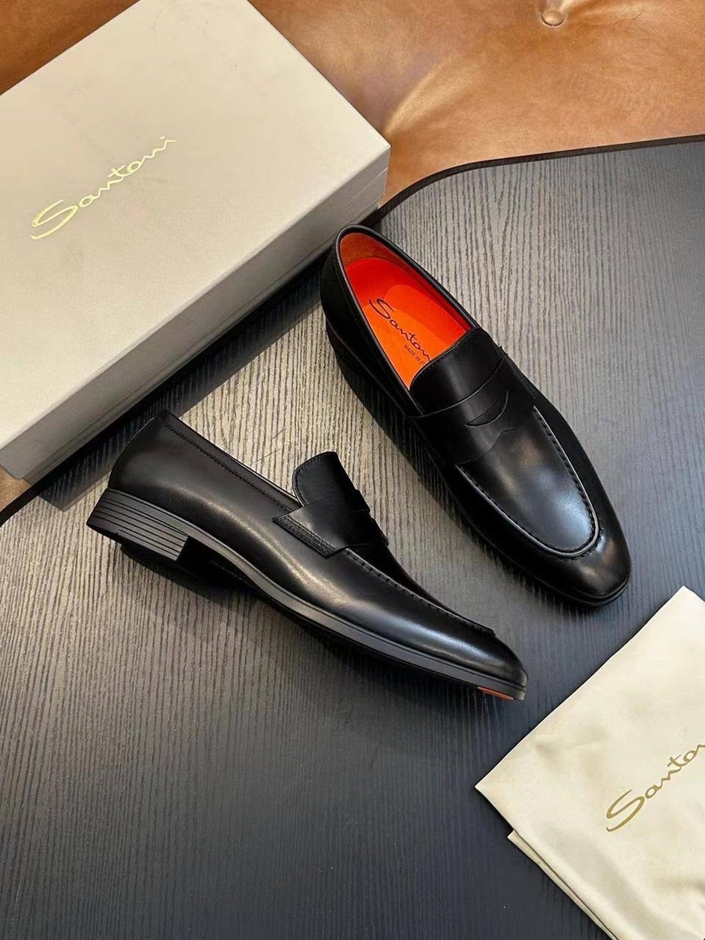 Лоферы Santoni