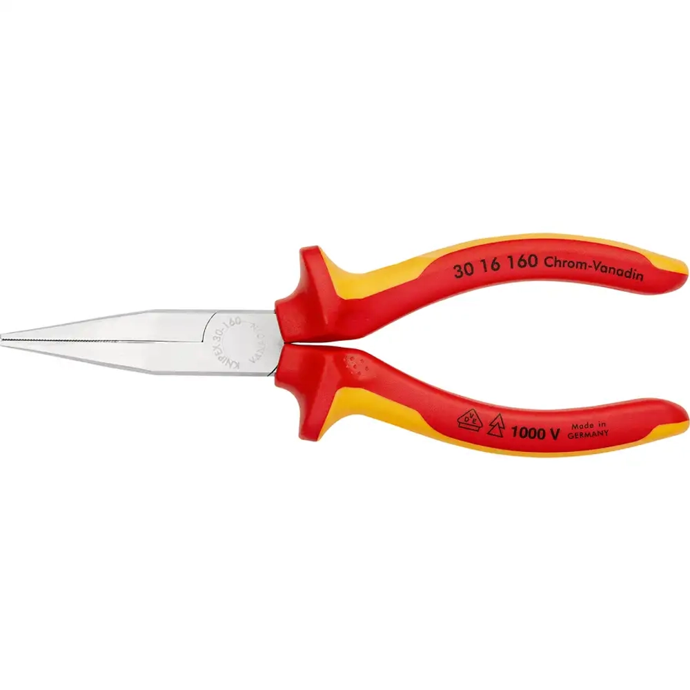 Длинногубцы хромированные 160 мм Knipex 30 16 160 SB