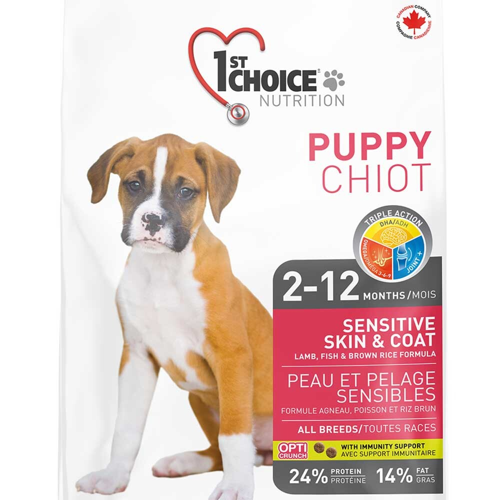 1st Choice корм для щенков "уход за кожей и шерстью" (ягненок, рыба и рис) (Puppy Sensitive Skin&Coat)