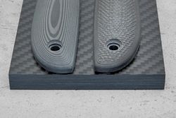 Карбон слоистый, плашка 130х80х10мм