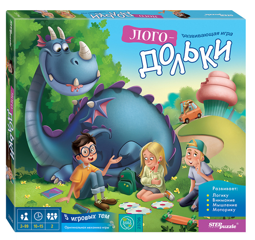 Развивающая игра из дерева Step Puzzle "Логодольки"