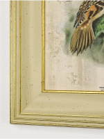 Картина интерьерная на холсте в раме "Птички" 30*30 см