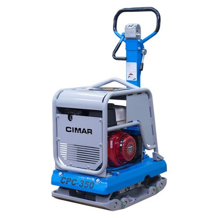 Виброплита реверсивная CIMAR CPC-350-H гидравлика - [330 кг / 45 кН / Honda GX390] эл. старт