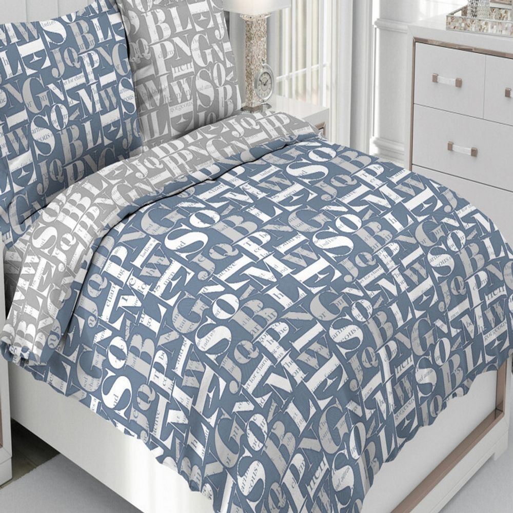 Комплект постельного белья &quot;ВЛ. КОММЕРСАНТ&quot;, бязь, 100% хлопок, Россия.