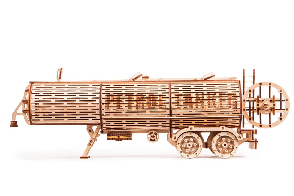 Механический 3D-пазл из дерева Wood Trick Прицеп Цистерна