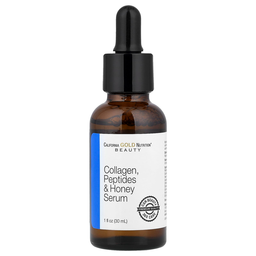 California Gold Nutrition, сыворотка с коллагеном, пептидами и медом, 30 мл (1 жидк. унция)
