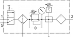 MSB4-1/4:C3J1F3M1-WP Блок подготовки воздуха, комбинация