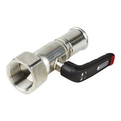 Кран шаровой HENCO из нерж. стали с ручкой, пресс-ВР 32x1 1/4