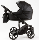 Детская коляска Adamex Locco Light Deluxe 2 в 1 LL-SA02 (ЧЕРН.КОЖА)