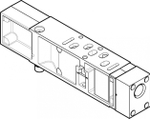 VABF-S4-1-P1A3-G14 Вертикальная плита питания воздухом