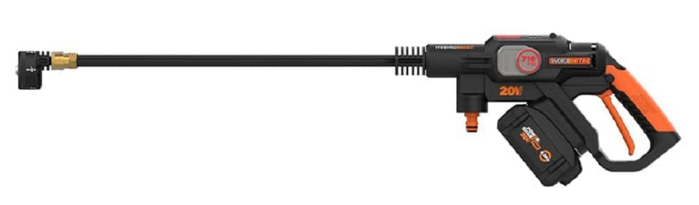 Автомойка Worx WG633E аккумуляторная,бесщеточная 20В, 4Ач х1, ЗУ 2А