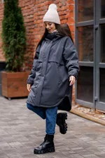 Парка ko-ko-ko Утепленная женская антрацит