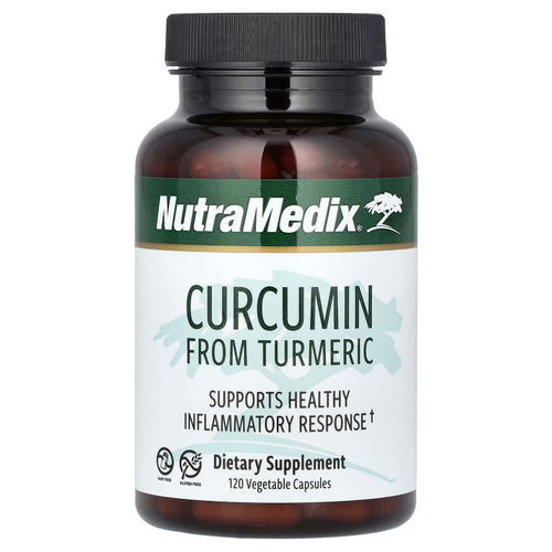 NutraMedix, Куркумин из куркумы, 120 вегетарианских капсул (250 мг на капсулу)