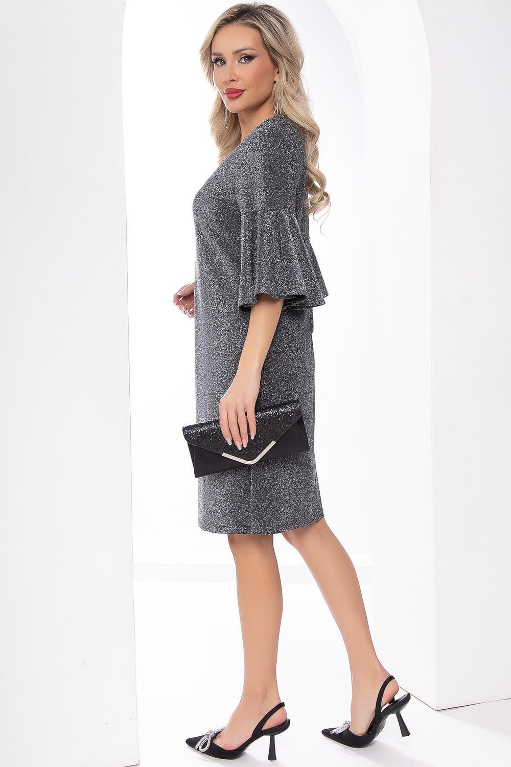 Платье "Кэрол" (серебро) П8028 LT Collection (Акция)