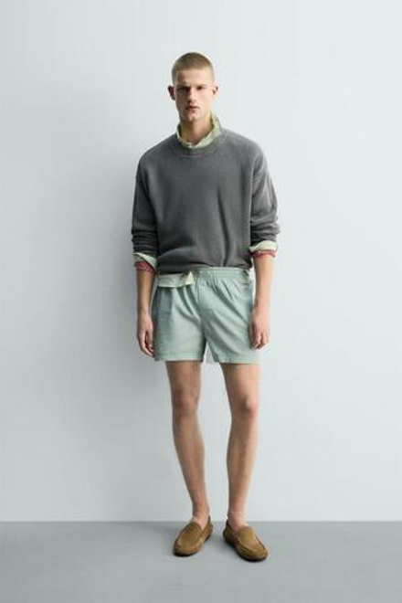 ZARA НАБОР ИЗ ДВУХ КОМБИНИРОВАННЫХ ТРУСОВ-БОКСЕРОВ ИЗ ПОПЛИНА, РАЗНОЦВЕТНЫЙ