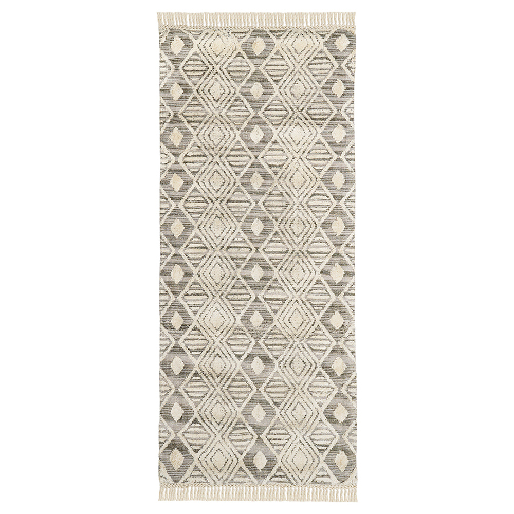 Ковер с бахромой из хлопка chennai из коллекции ethnic, 70x160 см