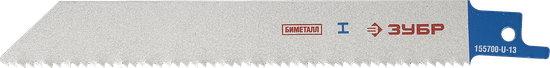 Полотно ЗУБР "ЭКСПЕРТ" к саб.эл.ножов.тонколист,нерж.сталь,цв.металл 130/1,4мм