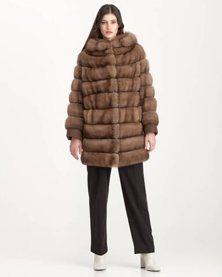 Шуба из меха соболя