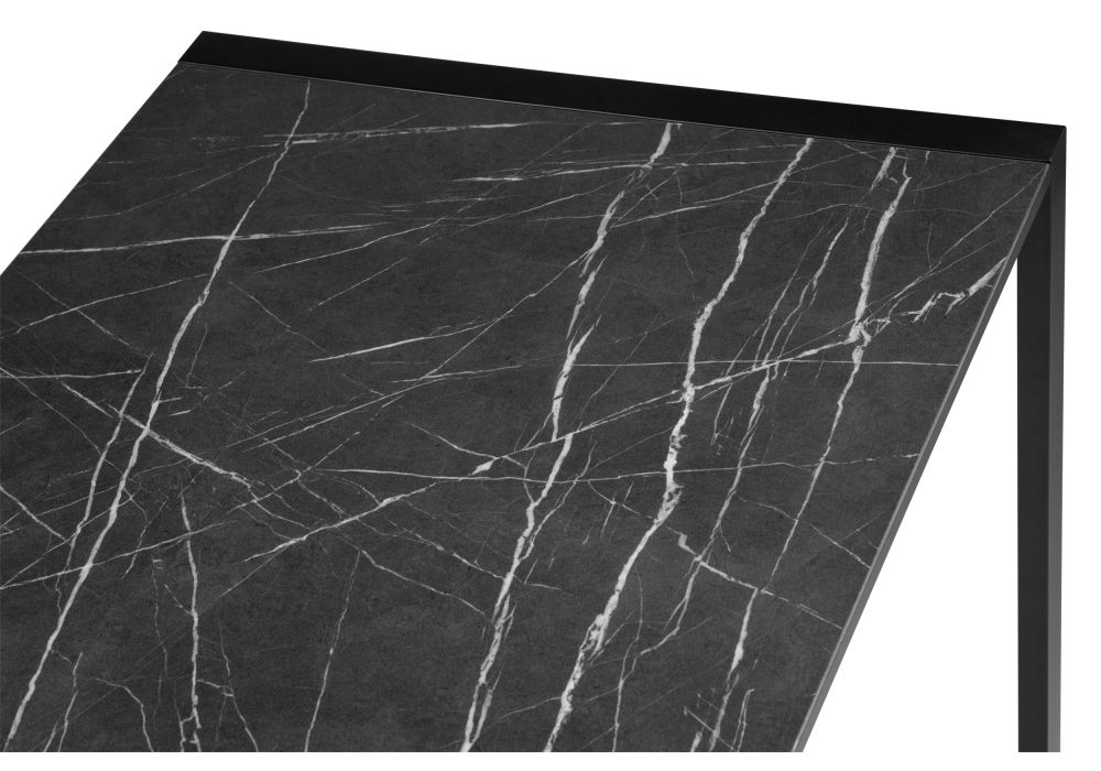 Стол Центавр 120(160)х70х75 файерстоун / черный матовый