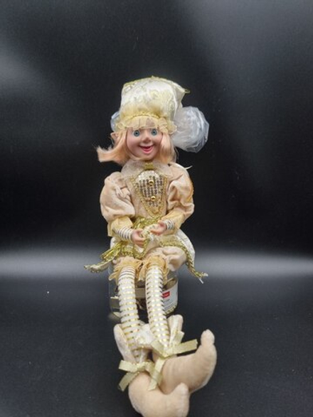 Эльф 60см в бежевом/золото ST24-4