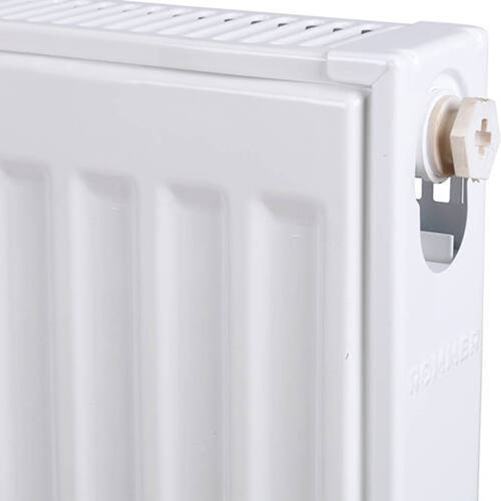 Радиатор панельный профильный ROMMER Compact тип 22 - 600x1600 мм (подкл.боковое, белый)