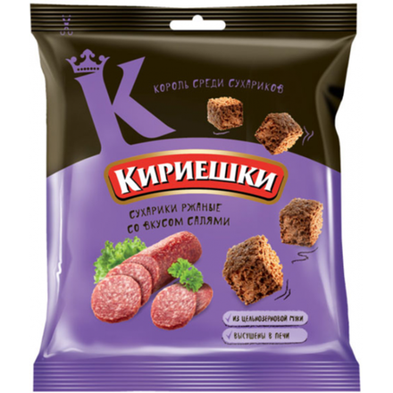 Кириешки ржаные салями 40 гр