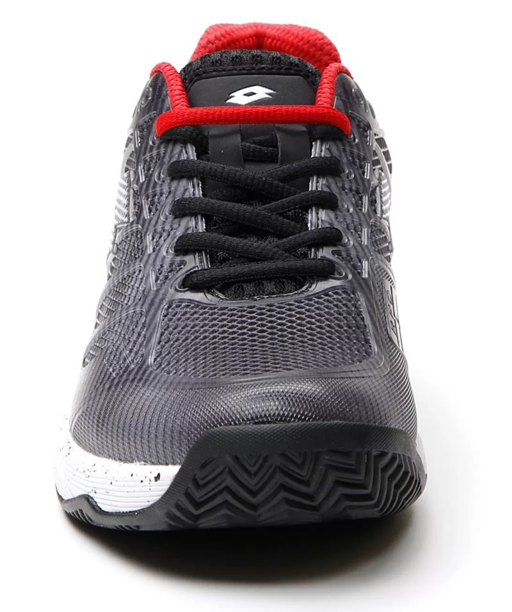 Теннисные кроссовки Lotto Mirage 300 III Clay - all black/all white/reef red
