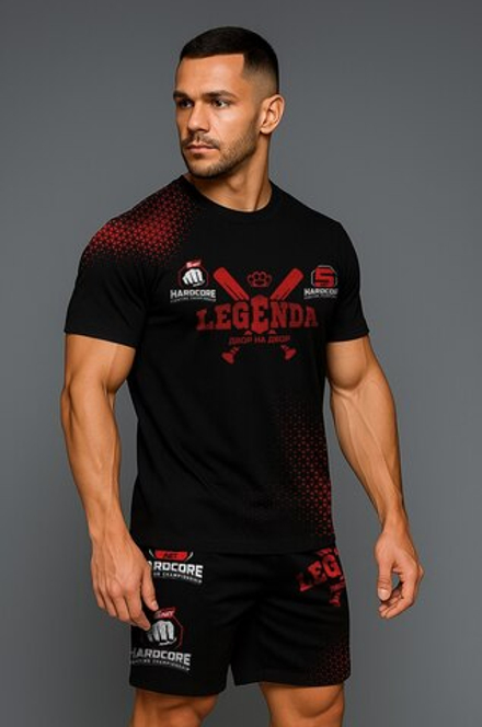 Футболка тренировочная LEGENDA Двор на Двор красная