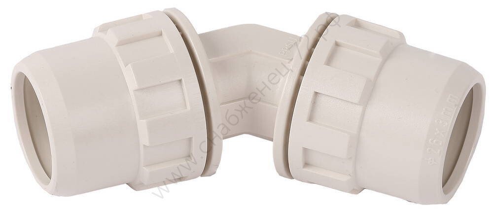 ЗУБР ШиреФит штуцер с гайкой-штуцер с гайкой 45°, 32 мм, Угловой соединитель (51491-32)