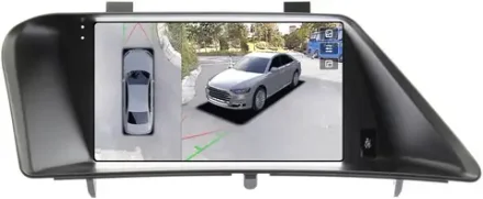Магнитола для Lexus RX270, RX350 AL10 2009-2012 (ШГУ монохром, джойстик в комплекте, рамка тип 1) - Teyes CC3-2K-360 монитор 9.5" 2K QLED на Android 10, 6Гб+128Гб, CarPlay, 4G SIM-слот, 4 камеры в комплекте