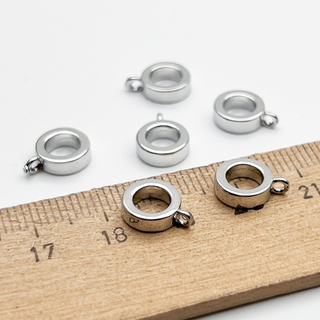 Бейл, цвет серебро (родий), размер 11*2,8 мм, цена за 1 шт